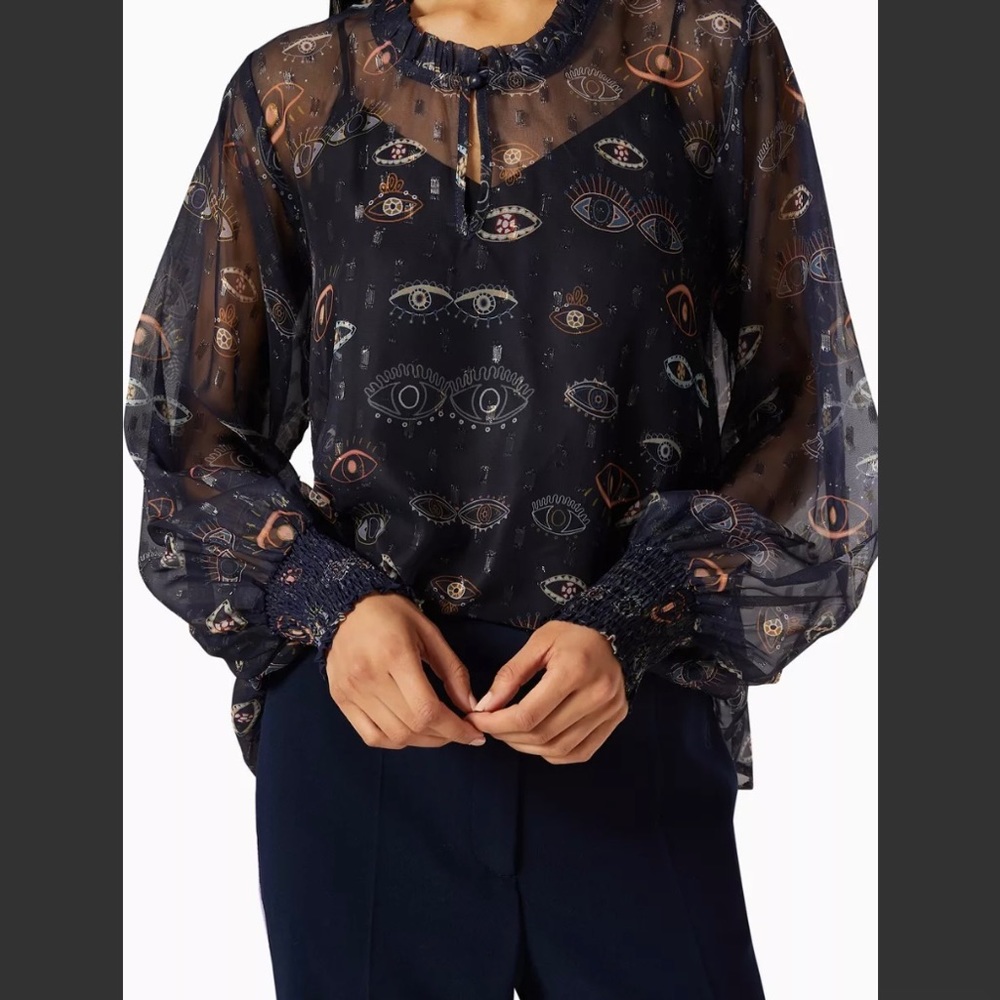 Never Fully Dressed Evil Eye Blouse M